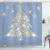 Ambesonne Christmas Shower Curtain, Cloth Fabric Bathroom Decor Set with Hooks, Winter Tree, 70" Long