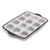 Trudeau Structure Pro Standard Muffin Pan, 12 Cavity Silicone Bakeware, Marble