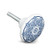 Abbott Collection 27-Home/32 Blue/White Kaleidoscope Drawer Knob