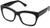 Peepers by PeeperSpecs Women's Shine On Focus Square Blue Light Filtering Reading Glasses, Black, 53 mm + 0