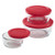 Pyrex Simply Store 6-Piece Round Glass Food Storage Set