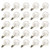 SkrLights Clear Globe G40 Screw Base Light Bulbs Replacement 1.5-Inch, E12 Base, 25 Pack