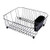 Rubbermaid 6008ARBLK Black Chrome Twin Sink Dish Drainer