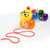 Baby Einstein Inch Along Cal Wooden Pull Toddler Toy, Ages 12 months and up