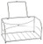 Hoffmaster BSK2101 Chrome Guest Towel Holder, 9-1/4" Length x 5" Width x 4-3/4" Height