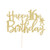 Gold Glitter Happy 16th Birthday Cake Topper,Hello 16, Cheers to 16 Years, 16 & Fabulous,Sweet 16 Party Decoration