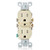 Leviton T5320-IMP M22-Straight Blade Tamper Resistant Duplex Receptacle, 125 V, 15 A, 2 Pole, 3 Wire, 10 pack, Ivory