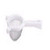 Chef Craft 21488, 1-piece Stainless Steel Mesh Strainer, White Handle, 3.0 Inch