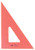 Alvin, Triangle Ruler with Fluorescent Edges, Drafting Tool Kits - 8-inches, 30/60 Angle