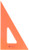 Alvin, Triangle Ruler with Fluorescent Edges, Drafting Tool Kits - 10-inches, 30/60 Angle