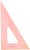 Alvin, Triangle Ruler with Fluorescent Edges, Drafting Tool Kits - 12-inches, 30/60 Angle