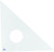 Alvin 131C-10 45-Degree/90-Degree 10" Clear Professional Acrylic Triangle