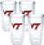 Tervis Virginia Tech University Emblem Tumbler (Set of 4), 16 oz, Clear