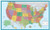 48x78 Huge United States, USA Classic Elite Wall Map Laminated