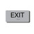 ADA Compliant Sign with Braille (6" x 3", Exit, Pearl Grey)