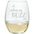 Carson 23677 Buzz on Stemless Wine Glass, 17-ounce, Clear