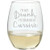 Carson 23697 Speaking Cursive Stemless Wine Glass, 17-ounce, Clear