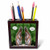 3dRose Red Squirrel Humor Tile Pen Holder, 5" (ph_20799_1), 5"