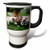 3dRose tm_60013_1" English Bulldogs Play Ball" Travel Mug, 14 oz, Multicolor