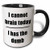 3dRose I Cannot Brain Today I Has The Dumb Black Mug, 11 oz