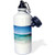 3dRose wb_22276_1"Lovely Clear Ocean" Sports Water Bottle, 21 oz, White