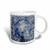 3dRose Portugal, Lisbon, Azulejo, Painted Blue Tile Ceramic Mug, 15 oz