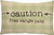 Primitives by Kathy Rustic Throw Pillow, 15 x 10-Inches, Caution Free Rang Pets
