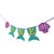 Hongkai Mermaid Inspired 1st Birthday Banner Decorations, Handmade ONE Banner, Highchair Banner Party Decoration One High Chair Sign Baby First Birthday Decorations Supplies
