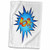3D Rose Superhero Fight Comic Boff Hand Towel, 15" x 22"