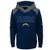 Outerstuff NFL LA Chargers Youth Boys Engage Pullover Performance Hoodie, Dark Navy, Youth Large(14-16)