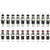 DIYhz 1A 250V AC SPST Normal Open(NO) Momentary Switch 2 Pin Mini Micro Push Button Red & Black Cap 20 Pieces