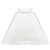Clear Bubble Glass Shade, XIDING Funnel Seeded Glass Shade Replacement, Classic Style Highly Transparent Pendant Lamp Shades, Perfect DIY Accessory Shade