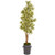 Nearly Natural 81 Dracaena Artificial Metal Planter Silk Plants, Green