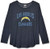 OTS NFL Los Angeles Chargers Women's Triblend Long Sleeve Dolman Tee, Dolman, Medium