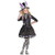Party City Dark Mad Hatter Halloween Costume for Girls, Extra Large (14-16), Includes Dress, Hat, Choker and Tights