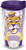 Tervis LSU Tigers Vault Insulated Tumbler with Wrap and Royal Purple Lid, 16oz, Clear