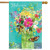 Briarwood Lane Spring Mason Jar House Flag Floral Welcome Butterfly 28" x 40"