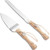 Rustic Wedding Cake Knife and Server Set (2 Pieces)