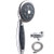 High Pressure Handheld Shower Head 5 Spray Settings Massage Spa Hand Held Showerhead 4.3" Chrome Face with Hose and Adjustable Bracket