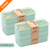 2 PACK Bento Box Japanese Lunch Box, 3-In-1 Compartment, Wheat Straw, Leak-proof Eco-Friendly Bento Lunch Box Meal Prep Containers for Kids and Adults (Green)