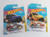 Hot Wheels 50th Pack HW Art Cars Ford Transit Connect [Purple] 7/10 (224/365) & Ford Transit Connect [Yellow] 7/10 (352/365).