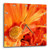 3dRose LLC dpp_23419_3 Bright Orange Flowers Wall Clock, 15 by 15-Inch