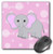 3dRose LLC 8 x 8 x 0.25 Inches Mouse Pad, Grey Baby Elephant (mp_6100_1)