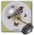3dRose LLC 8 x 8 x 0.25 Inches Gray Warbler Mouse Pad (mp_7232_1)