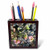 3dRose ph_107138_1 Light Pink Hibiscus Plants State Flower of Hawaiian, Growing by Lava Rocks-Tile Pen Holder, 5-Inch