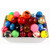 STEAM 24 Pcs Bouncing Bouncy Balls Bulk Set, Assorted Colorful Neon Mixed Pattern Designs for Kids Playtime, Party Favors, Prizes, Birthdays & More, 1.25 Inches