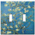 Double Gang Toggle Wall Plate - Van Gogh: Almond Blossoms