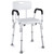 HAIRBY Shower Chair with Arms and Back Adjustable Height Medical Bath Tool Anti Skid and No Slip Bathtub Seat for Handicap, Disabled, Seniors and Elderly