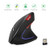 HaetFire Ergonomic Wireless Mouse, Rechargeable 2.4GHz Wireless Vertical Mouse with USB Receiver, Optical Mice 800/1600 /2400 DPI 6 Buttons Compatible with Laptop, Desktop, PC, MacBook - Black