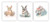 Bunny Decor Bunny Prints Bunny Posters Bunny Wall Art Bunny Wall Decor Woodland Baby Animals Floral Crown Nursery Decor Bunny Rabbit Prints Nursery Wall Décor Unframed